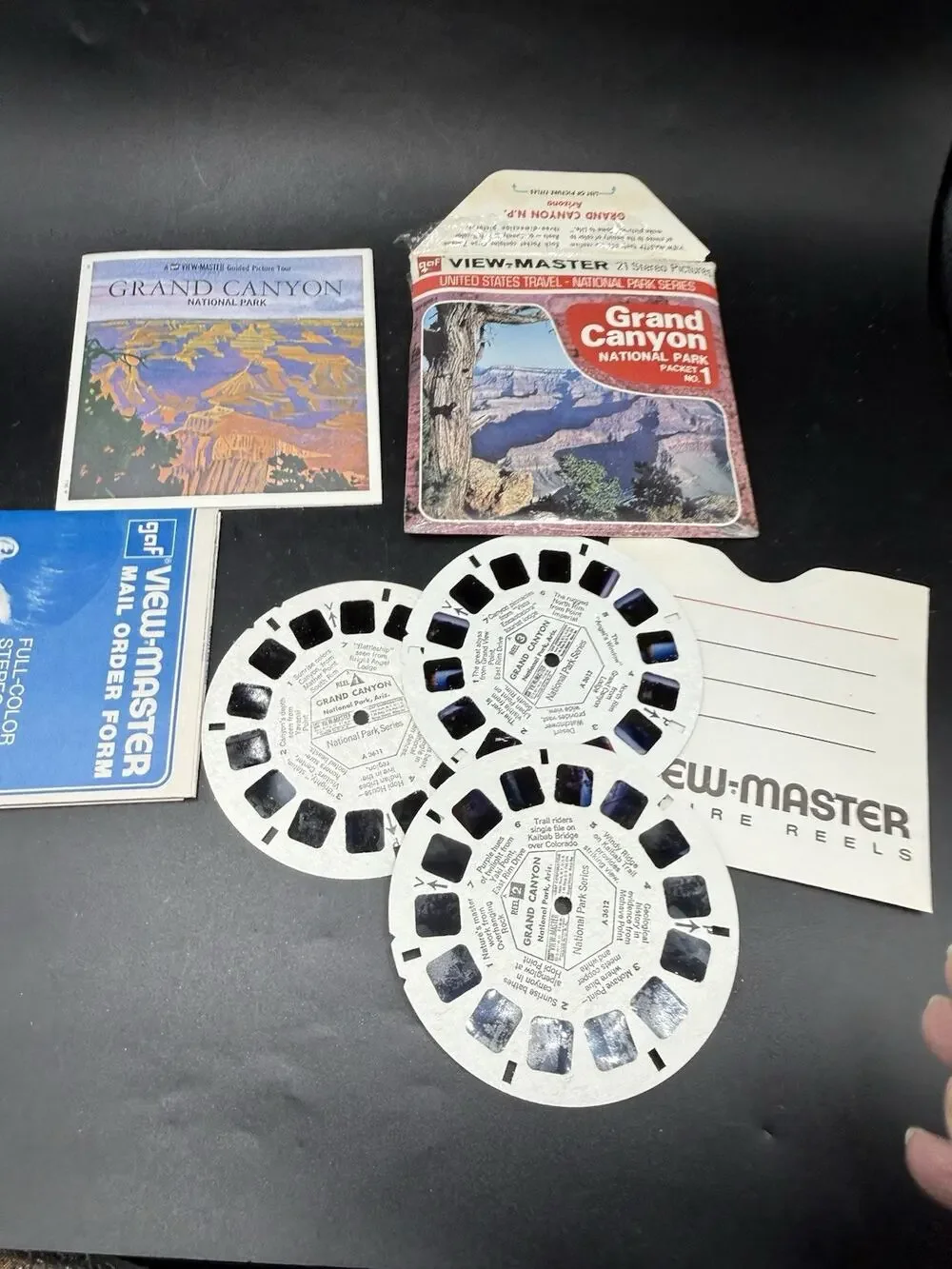 Grand Canyon National Park Set 1 3d View-Master 3 Reel Packet Complete Set